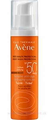 AVENE SOLAIRE ANTI-AGE TEINTE SPF50+ slnečný anti-age, tónovací, citlivá pleť 1x50 ml
