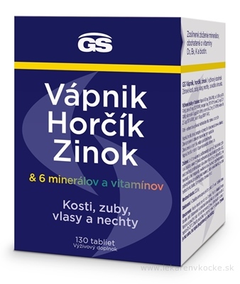 GS Vápnik, Horčík, Zinok tbl 1x130 ks