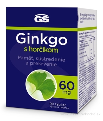 GS Ginkgo 60 mg s horčíkom tbl 1x90 ks