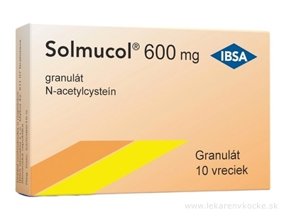 Solmucol 600 mg gra (vre.PE/Al/papier) 1x10 vrecúšok