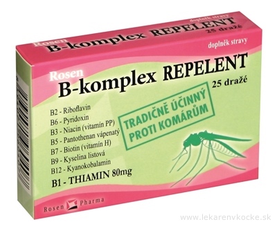 B - komplex REPELENT - RosenPharma tbl (dražé) 1x25 ks