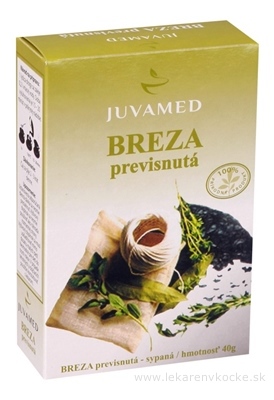 JUVAMED BREZA PREVISNUTÁ - LIST bylinný čaj sypaný 1x40 g