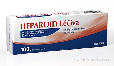 Heparoid Léčiva crm der (tuba Al) 1x100 g