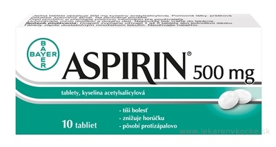 Aspirin 500 mg tbl 500 mg 1x10 ks