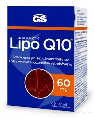 GS Koenzým Lipo Q10 60 mg cps 1x60 ks