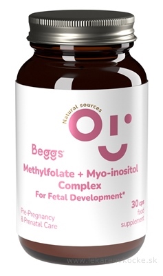 Beggs METHYLFOLATE + Myo-inositol COMPLEX cps (s folátom, v tehotenstve) 1x30 ks