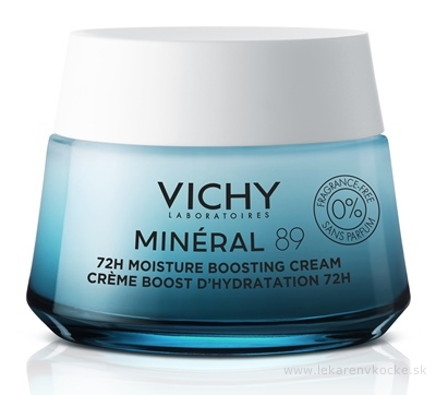VICHY MINERAL 89 72H MOISTURE CREAM FRAGRANCE-FREE hydratačný krém, bez parfumácie 1x50 ml