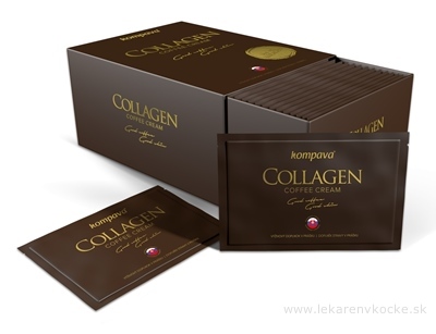 kompava COLLAGEN Coffee Cream vrecúška (prášok do kávy) 30x6 g