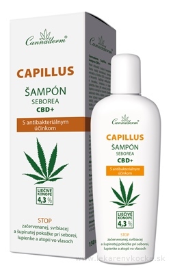 Cannaderm CAPILLUS šampón seborea CBD+ 1x150 ml