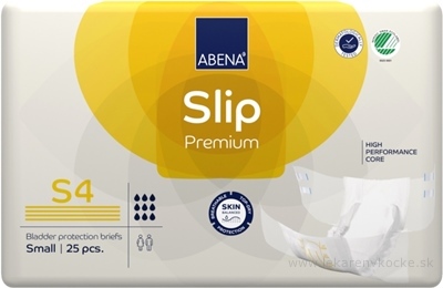 ABENA Slip Premium S4 plienkové nohavičky, boky 60-85 cm, savosť 2200 ml, 1x25 ks