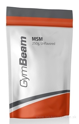 GymBeam MSM prášok, unflavoured 1x250 g