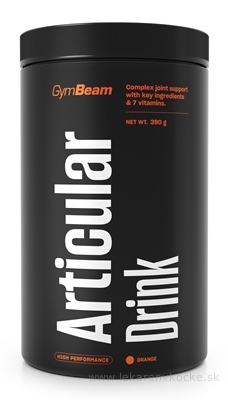 GymBeam Articular Drink orange, prášok na prípravu nápoja 1x390 g