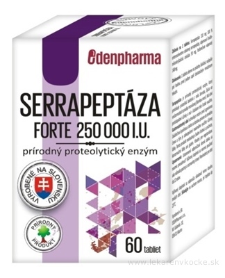 EDENPharma Serrapeptáza forte 250 000 I.U. tbl 1x60 ks