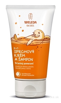 WELEDA 2v1 Sprchový krém a šampón Šťastný pomarač 1x150 ml