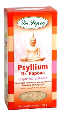 DR. POPOV PSYLLIUM rozpustná vláknina 1x50 g