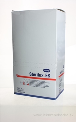STERILUX ES kompres sterilný so založenými okrajmi 17 vlákien 8 vrstiev (10x20 cm) 25x2 (50 ks)
