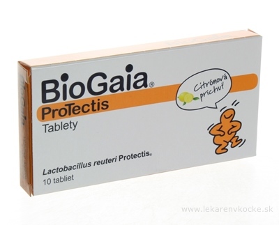 BioGaia ProTectis žuvacie tablety citrónová príchuť 1x10 ks