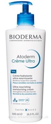 BIODERMA Atoderm Krém Ultra hydratačný a ultra výživný, neparfumovaný 1x500 ml