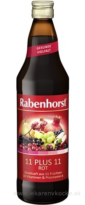 Rabenhorst 11 + 11 MULTIVITAMÍN ROT šťava z červeného ovocia 1x750 ml