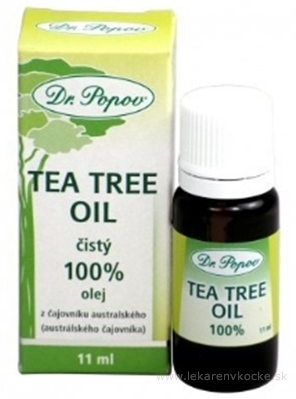 DR. POPOV TEA TREE OLEJ prírodný 100% olej z čajovníka austrálskeho 1x11 ml