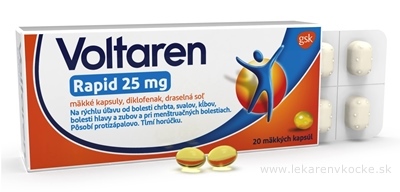 Voltaren Rapid 25 mg cps mol (blis.PVC/PVDC/Al) 1x20 ks