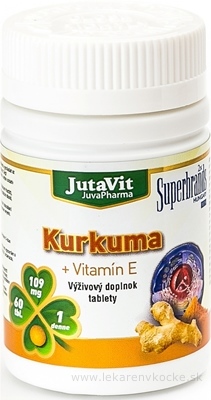 JutaVit Kurkuma + Vitamín E tbl 1x60 ks