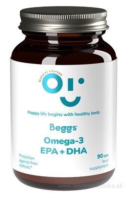 Beggs OMEGA-3, EPA+DHA cps 1x90 ks
