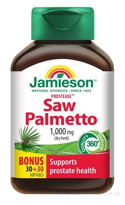 JAMIESON PROSTEASE SAW PALMETTO 125 mg cps 30+30 zadarmo (60 ks)