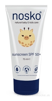 nosko sunscreen SPF 50+ detský opaľovací krém 1x75 ml
