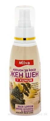 Milva VLASOVÁ VODA ŽENŠEŇ A CHINÍN (HAIR LOTION panax ginseng with Quinine against Hair Loss) 1x100 ml