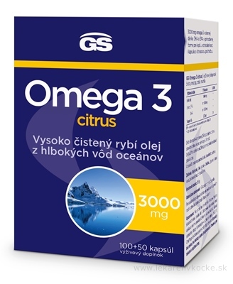 GS Omega 3 Citrus cps 100+50 (inov.2023) (150 ks)