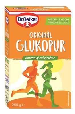 GLUKOPUR ORIGINÁL (hroznový cukor) - Dr.Oetker prášok, prírodné sladidlo 1x250 g