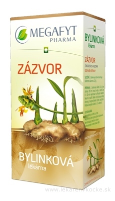 MEGAFYT Bylinková lekáreň ZÁZVOR bylinný čaj 20x1,5 g (30 g)