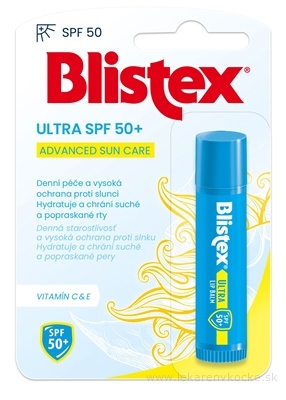 Blistex ULTRA SPF 50+ balzam na pery,  tyčinka 1x4,25 g