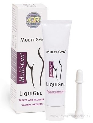 MULTI-GYN LIQUIGEL vaginálny lubrikačný, bioaktívny, na odstránenie suchosti pošvy, 1x30 ml