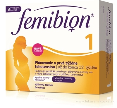 P&G Health Femibion 1 Plánovanie a prvé týždne tehotenstva 56 tabliet