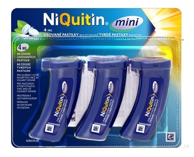 NiQuitin Mini 4 mg pas ord (3x20) 1x60 ks