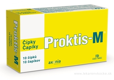 PROKTIS-M rektálne čapíky na hojenie rán s obsahom kyseliny hyalurónovej 1x10 ks