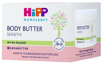HiPP MAMASANFT Telové maslo sensitiv, s Bio mandľovým olejom (inov.2022) 1x200 ml