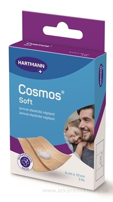 COSMOS Soft náplasť na rany z netkanej textílie, pre citlivú pokožku (6x10cm) 1x5 ks