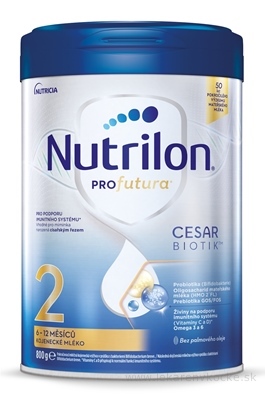 Nutrilon 2 Profutura CESARBIOTIK následná dojčenská výživa (6-12 mesiacov) 4x800 g (3200 g)