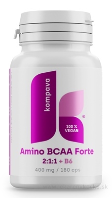 kompava Amino BCAA Forte + B6 cps 1x180 ks