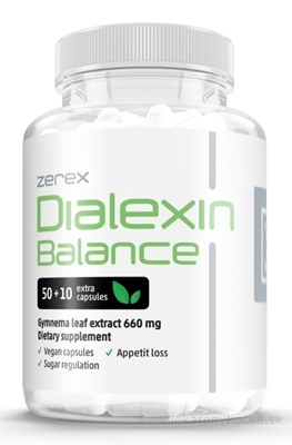 Zerex Dialexin balance cps, Regulácia cukru v krvi, 1x60 ks