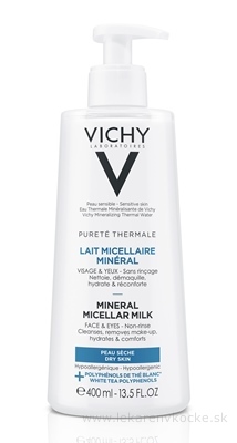 VICHY PURETE THERMALE MINERAL Micelárne mlieko dry skin 1x400 ml