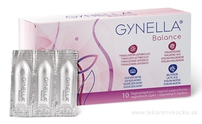 GYNELLA Balance vaginálne čapíky 1x10 ks