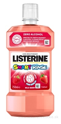 LISTERINE Smart Rinse Mild Berry ústna voda 1x250 ml