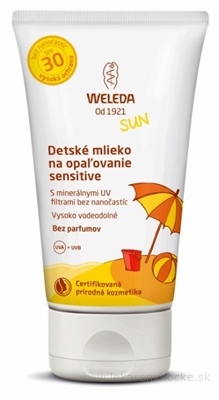 WELEDA SUN Detské mlieko na opaľovanie SPF 30 sensitiv (Edelweiss Sonnenmilch) 1x150 ml