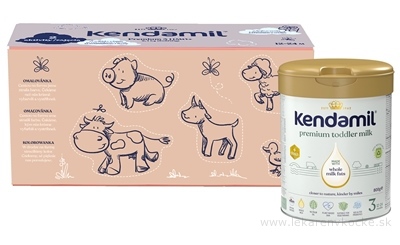 KENDAMIL Premium 3 HMO+ (box - kreatívne balenie) mliečna výživa malých detí (od ukonč. 12. mesiaca) 3x800 g (2,4 kg)