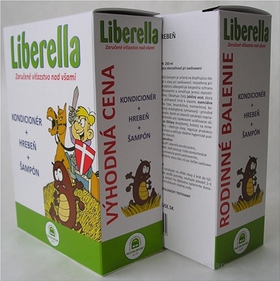 NH - Liberella rodinné balenie (kondicionér 125 ml + hrebeň + šampón 250 ml) 1x1 set