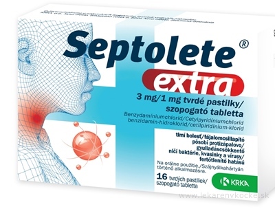 Septolete extra eukalyptus 3 mg/1 mg pas ord 1x16 ks